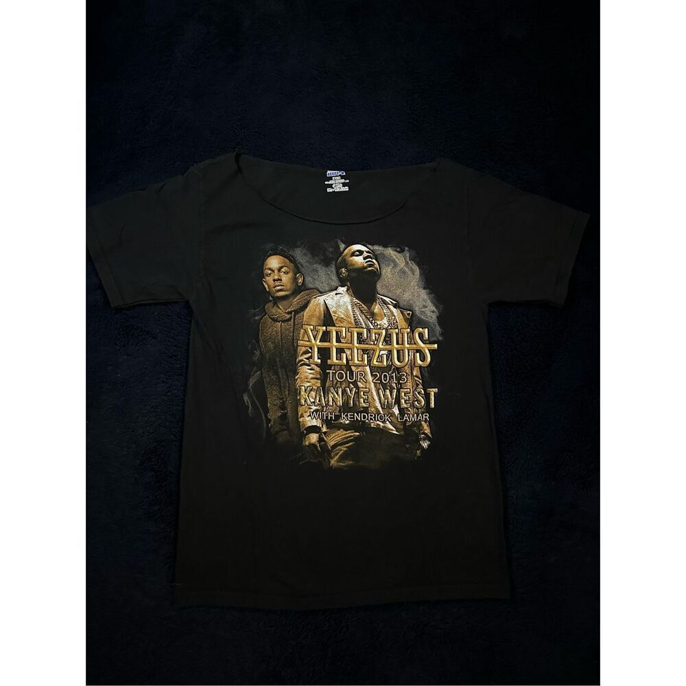 2013 Kanye West Kendrick Lamar Cut Neck Tour T Shirt Medium B18